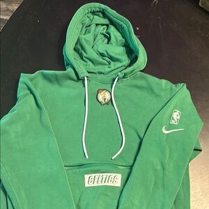 Nike Green Hooded Sweatshirt with White Accents